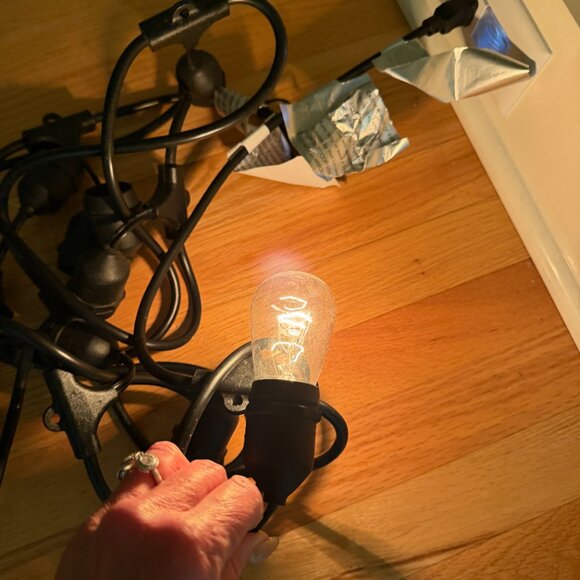 Smith & Hawken Outdoor String LIghts Industial Finish 10 Lights - Picture 3 of 9